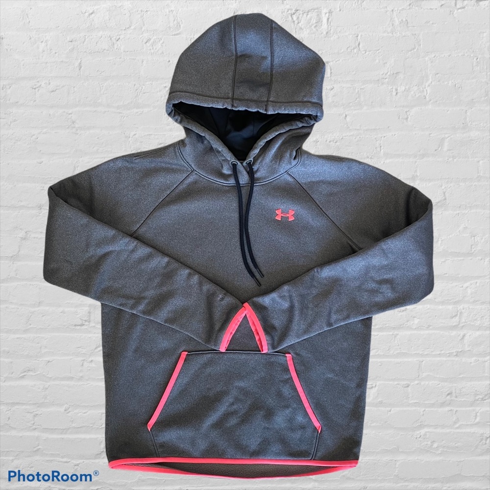 Under Armour Storm Hoodie - Heather Gray/Hot Pink